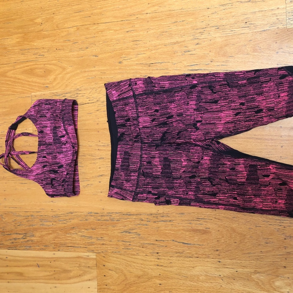 Lululemon Bra top and Pants Set Size 6